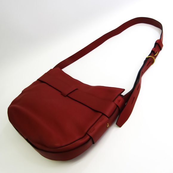 TORY BURCH Women's Leather Shoulder Bag Red Brown,Red Orange - Picture 2 of 10